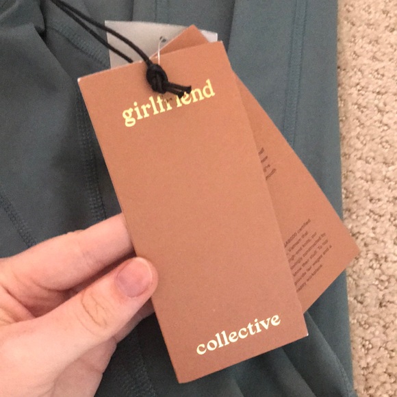 Girlfriend Collective Compressive High Rise Legging in Jade - Picture 4 of 4